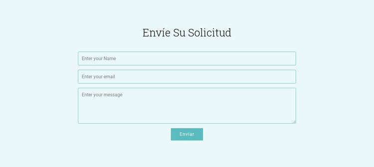 Envíe su solicitud Plantilla CSS