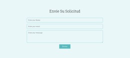 Envíe Su Solicitud - Tema De Una Página