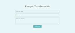 Modèle De Conception Gratuit Pour Envoyez Votre Demande