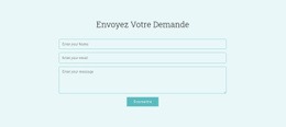 Modèle HTML5 Premium Pour Envoyez Votre Demande