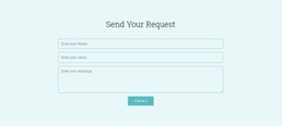 Send Your Request - Html Code For Inspiration