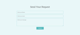 Send Your Request Html5 Responsive Template