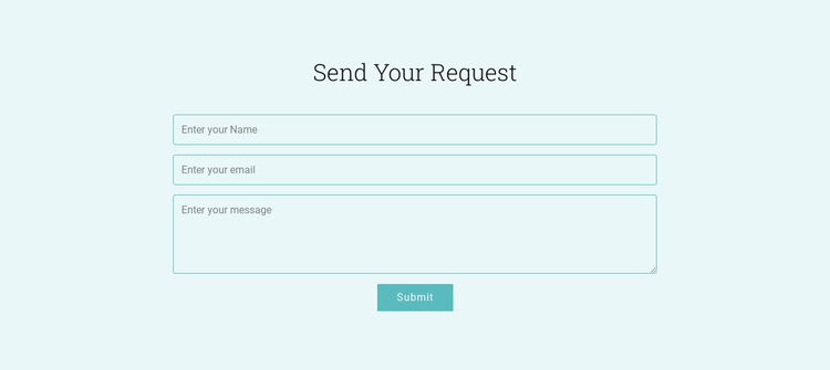 Send Your Request HTML5 Template