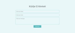 Küldje El Kérését Egyszerű HTML CSS-Sablon