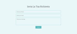 Invia La Tua Richiesta - HTML Generator