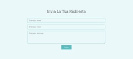 Invia La Tua Richiesta - Design Del Sito Web Definitivo