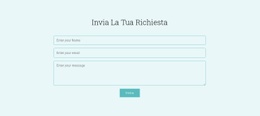 Invia La Tua Richiesta - Mockup Di Sito Web Professionale