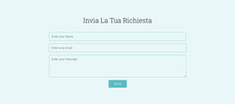 Invia La Tua Richiesta Modello HTML