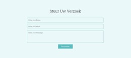 Stuur Uw Verzoek Eenvoudige HTML CSS-Sjabloon