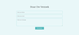 Stuur Uw Verzoek HTML-Sjabloon