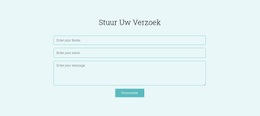 Stuur Uw Verzoek - Websitebouwer Met Slepen En Neerzetten