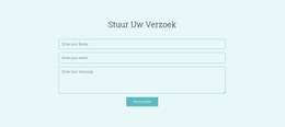 Stuur Uw Verzoek - Ultiem Website-Ontwerp