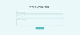 Wyślij Zapytanie Prosty Szablon HTML CSS