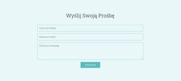 Premium Szablon HTML5 Dla Wyślij Zapytanie