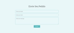 Modelo HTML5 Premium Para Envie Sua Solicitação