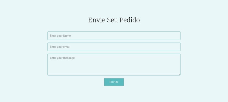 Envie sua solicitação Modelo HTML5