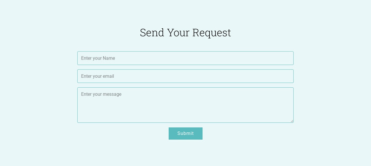 Send Your Request Template