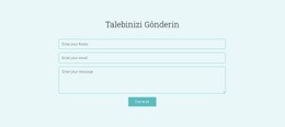 Talebinizi Gönderin - En Iyi Açılış Sayfası