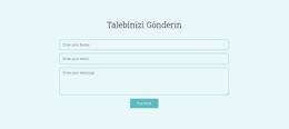 Talebinizi Gönderin - Üstün Web Sitesi Tasarımı