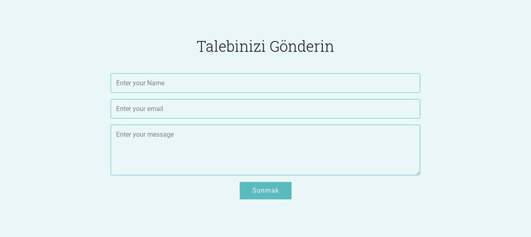 Talebinizi Gönderin WordPress Teması