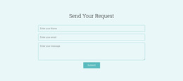 Awesome Web Page Design For Send Your Request