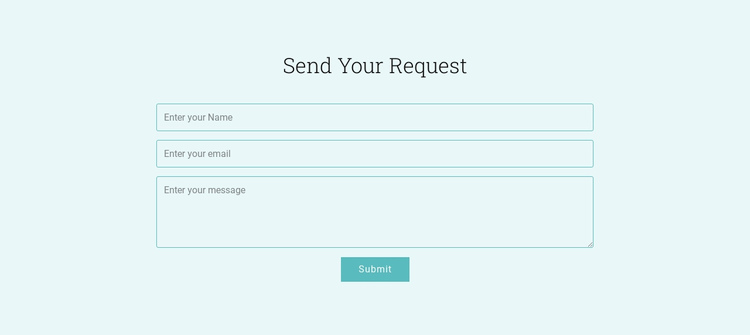 Send Your Request Website Builder Software