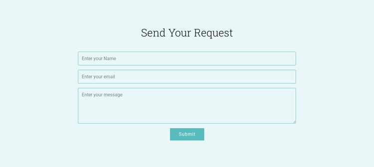 Send Your Request Website Design