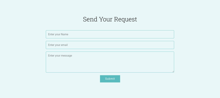 Send Your Request Website Template