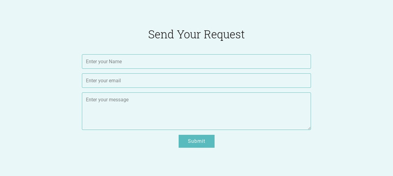 Send Your Request Wix Template Alternative