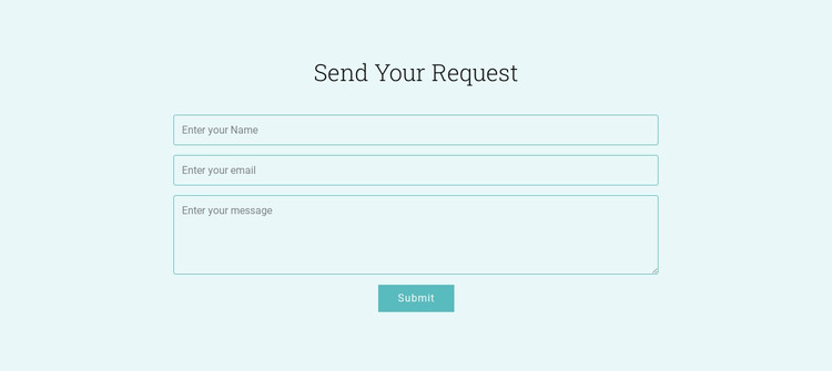 Send Your Request WordPress Theme