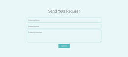 Send Your Request - Multipurpose WordPress Website Builder