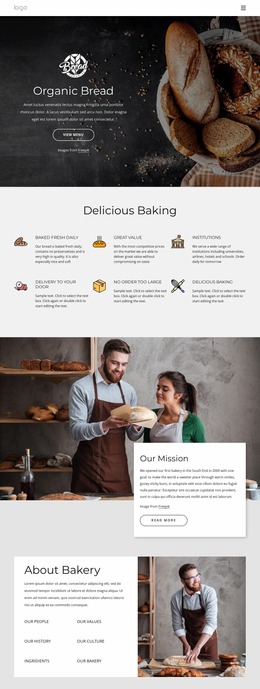 Bagels, Buns, Rolls, Biscuits And Loaf Breads - Builder HTML