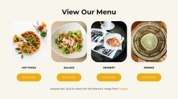 View our menu - Html Code Example by Nicepage