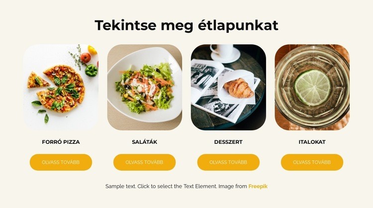 Tekintse meg étlapunkat Sablon