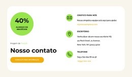 Contato Do Restaurante - Drag And Drop HTML Builder