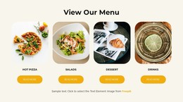 View Our Menu - Drag & Drop Static Site Generator