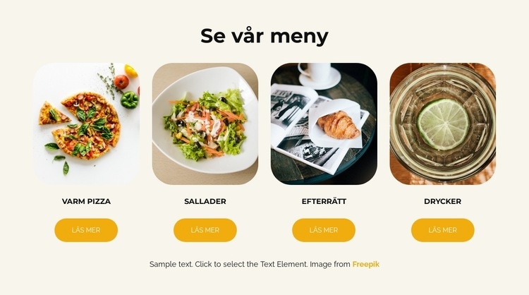 Se vår meny CSS -mall