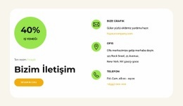 Restoran Iletişim - Çok Amaçlı Tek Sayfalık Şablon