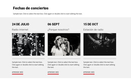 Fechas De Conciertos Redes Sociales