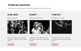 Fechas De Conciertos