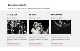 Dates De Concerts