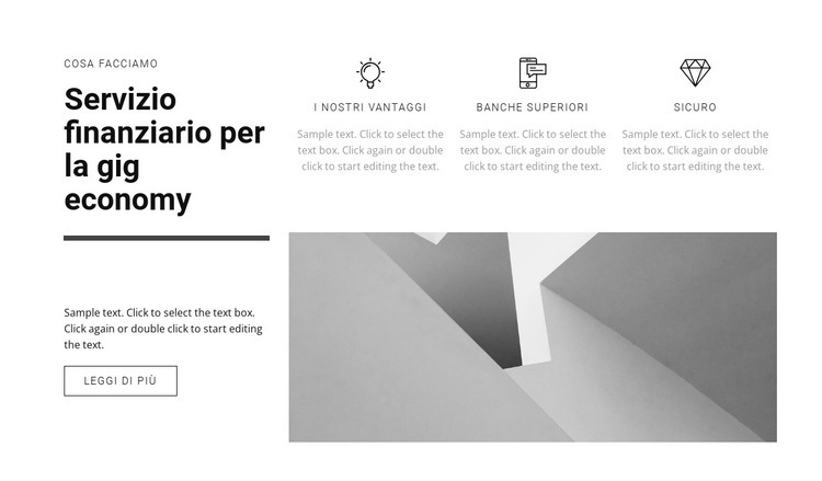 Alziamo l'economia Mockup del sito web