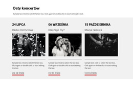 Daty Koncertów - Strona Docelowa