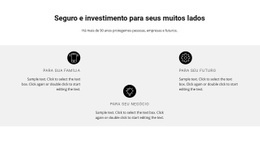 Design De Site Pronto Para Uso Para Vamos Falar Sobre Os Benefícios