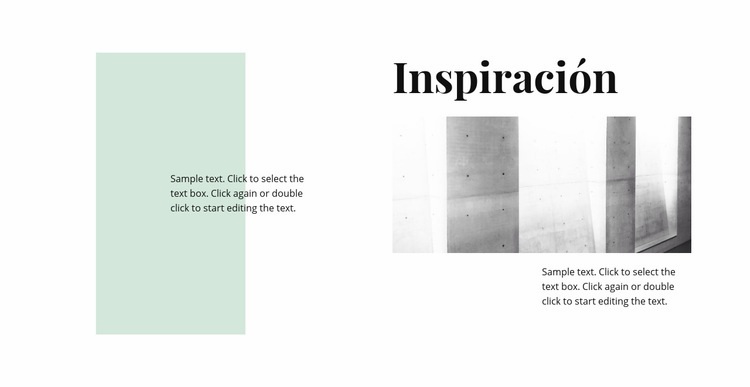 Inspiración en el minimalismo Maqueta de sitio web