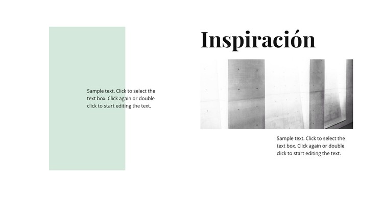 Inspiración en el minimalismo Plantilla CSS