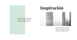 Inspiración En El Minimalismo - Sitio Web Gratuito De Una Página