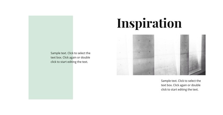 Inspiration dans le minimalisme Modèle CSS