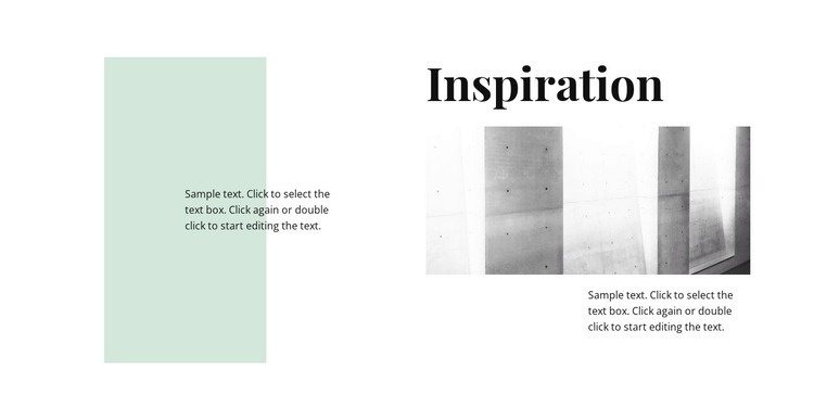 Inspiration in minimalism Html Code Example