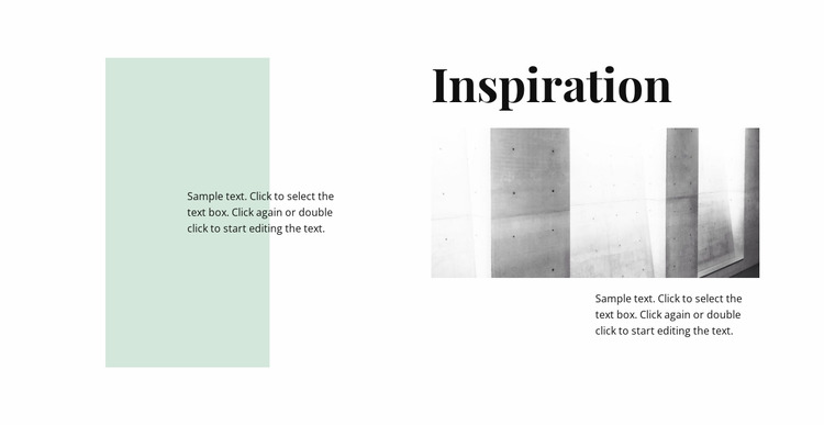 Inspiration in minimalism Html Website Builder
